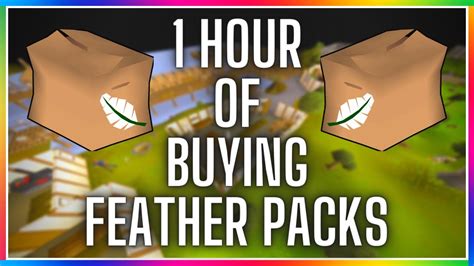 Buying feather packs .